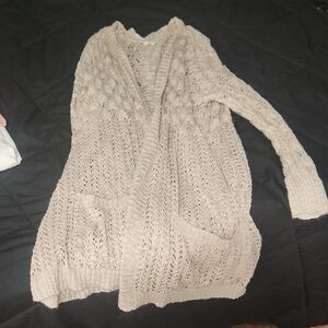 Kori Textured Knit Cardigan in Beige